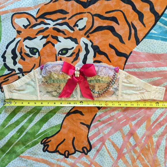 🧸Kawaii Pastel Rainbow Teddy Bear Rave Bra 🧸 - Picture 6 of 9